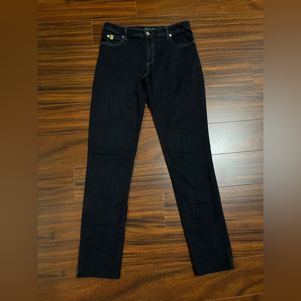 Second Yoga women’s 30 skinny jeans, dark indigo wash